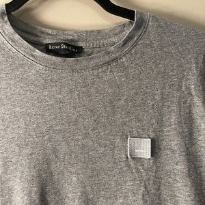 Acne Studios Grey Logo Tshirt